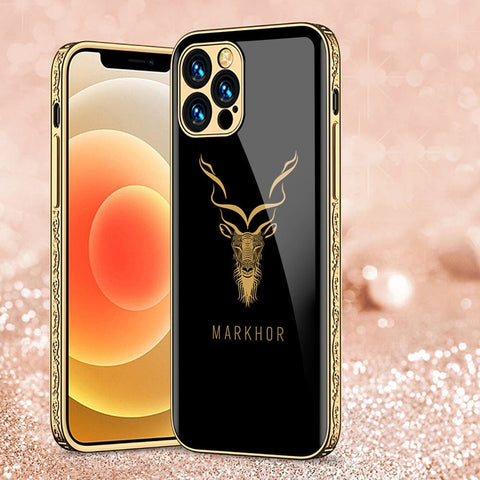 iPhone 11 Pro Max Cover - Markhor Series - Premium Electroplated Infinity Ultra Shine Glass Soft Silicon Borders Case