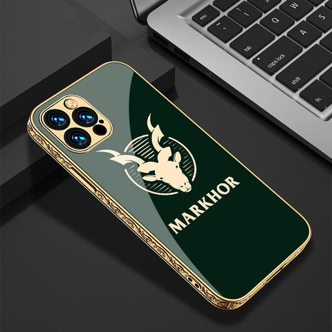 iPhone 11 Pro Max Cover - Markhor Series - Premium Electroplated Infinity Ultra Shine Glass Soft Silicon Borders Case