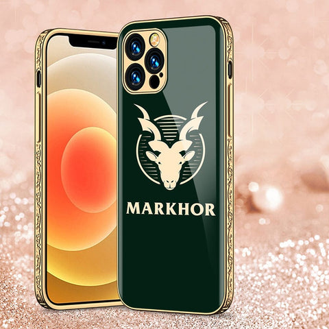 iPhone 11 Pro Max Cover - Markhor Series - Premium Electroplated Infinity Ultra Shine Glass Soft Silicon Borders Case