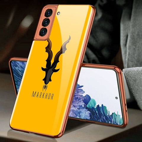 Samsung Galaxy S21 Plus 5G Cover - Markhor Series - Premium Electroplated Infinity Ultra Shine Glass Soft Silicon Borders Case