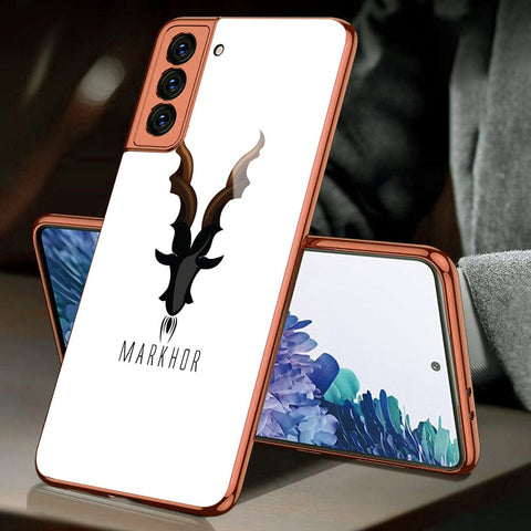 Samsung Galaxy S21 Plus 5G Cover - Markhor Series - Premium Electroplated Infinity Ultra Shine Glass Soft Silicon Borders Case