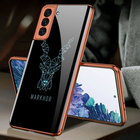 Samsung Galaxy S21 Plus 5G Cover - Markhor Series - Premium Electroplated Infinity Ultra Shine Glass Soft Silicon Borders Case