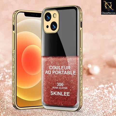 iPhone 13 Cover - Couleur Au Portable Series Series - HQ Ultra Shine Premium Infinity Glass Soft Silicon Borders Case