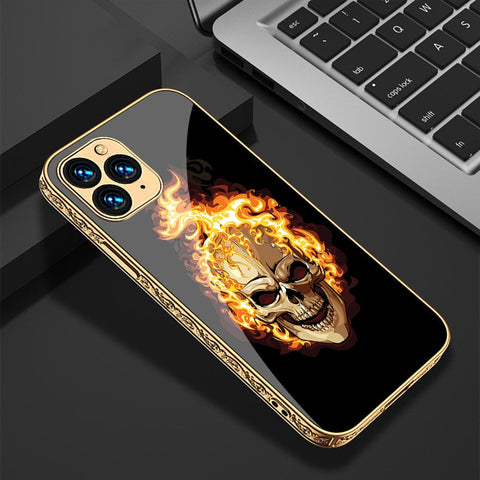iPhone 11 Pro Cover - Stellar Series - Premium Electroplated Infinity Ultra Shine Glass Soft Silicon Borders Case