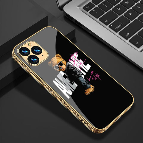 iPhone 11 Pro Max Cover - Stellar Series - Premium Electroplated Infinity Ultra Shine Glass Soft Silicon Borders Case