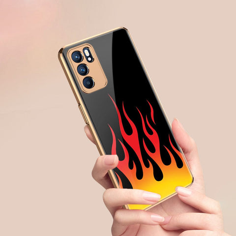 Oppo Reno 6 Pro 5G Cover - Stellar Series - Premium Electroplated Infinity Ultra Shine Glass Soft Silicon Borders Case