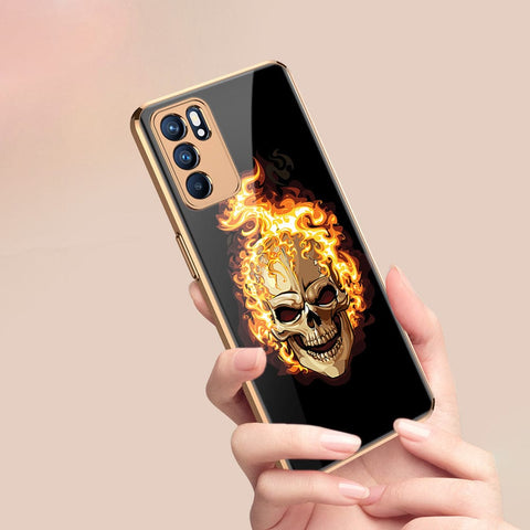 Oppo Reno 6 Pro 5G Cover - Stellar Series - Premium Electroplated Infinity Ultra Shine Glass Soft Silicon Borders Case
