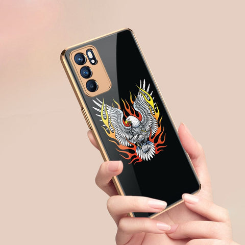 Oppo Reno 6 Pro 5G Cover - Stellar Series - Premium Electroplated Infinity Ultra Shine Glass Soft Silicon Borders Case