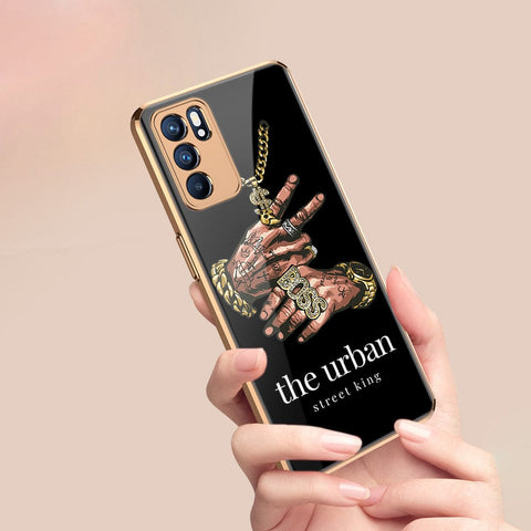 Oppo Reno 6 Pro 5G Cover - Stellar Series - Premium Electroplated Infinity Ultra Shine Glass Soft Silicon Borders Case