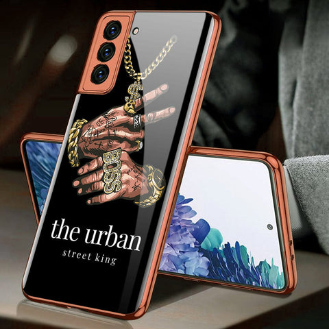 Samsung Galaxy S21 5G Cover - Stellar Series - Premium Electroplated Infinity Ultra Shine Glass Soft Silicon Borders Case