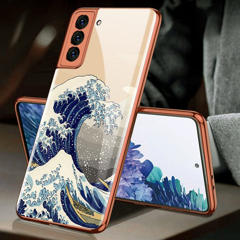 Samsung Galaxy S21 Plus 5G Cover - Stellar Series - Premium Electroplated Infinity Ultra Shine Glass Soft Silicon Borders Case