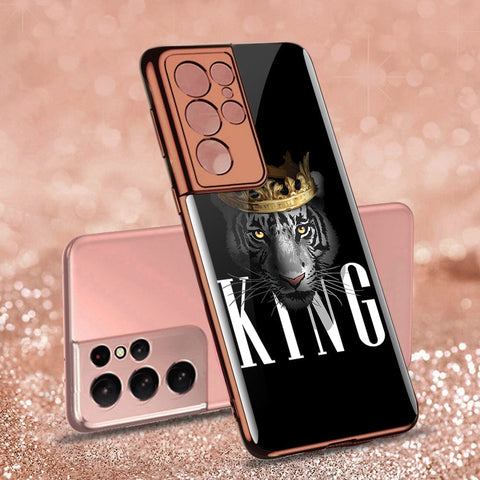 Samsung Galaxy S21 Ultra 5G Cover - Stellar Series - Premium Electroplated Infinity Ultra Shine Glass Soft Silicon Borders Case