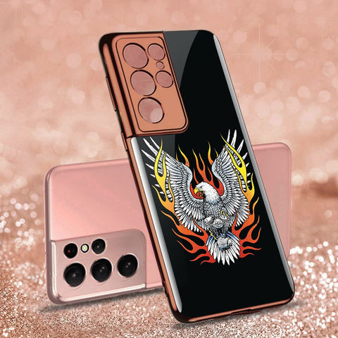 Samsung Galaxy S21 Ultra 5G Cover - Stellar Series - Premium Electroplated Infinity Ultra Shine Glass Soft Silicon Borders Case