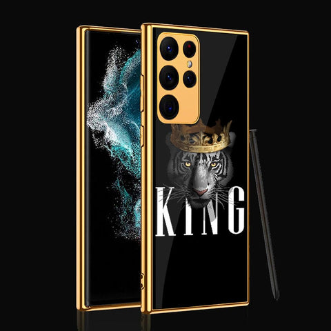 Samsung Galaxy S22 Ultra 5G Cover - Stellar Series - Premium Electroplated Infinity Ultra Shine Glass Soft Silicon Borders Case