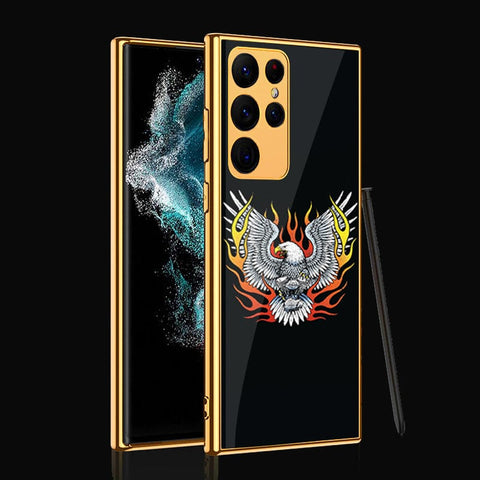 Samsung Galaxy S22 Ultra 5G Cover - Stellar Series - Premium Electroplated Infinity Ultra Shine Glass Soft Silicon Borders Case