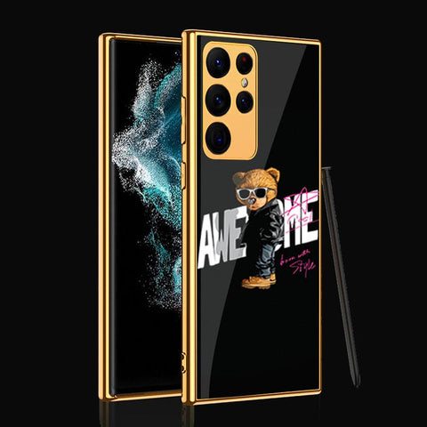 Samsung Galaxy S22 Ultra 5G Cover - Stellar Series - Premium Electroplated Infinity Ultra Shine Glass Soft Silicon Borders Case