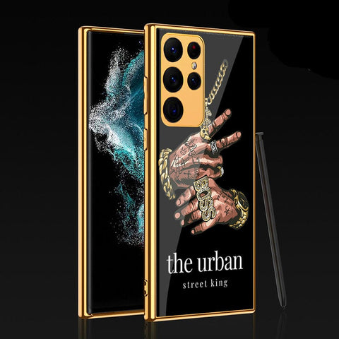 Samsung Galaxy S22 Ultra 5G Cover - Stellar Series - Premium Electroplated Infinity Ultra Shine Glass Soft Silicon Borders Case