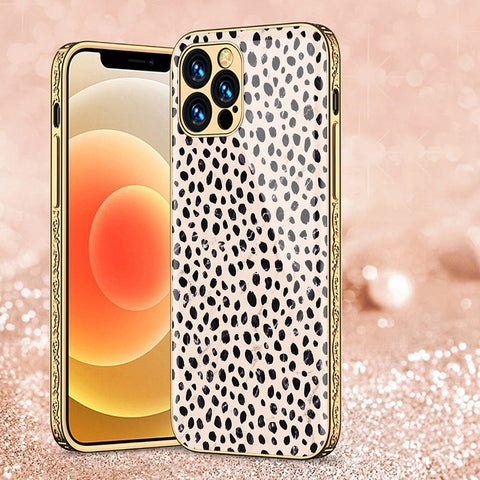 iPhone 11 Pro Cover - Vanilla Dream Series - Premium Electroplated Infinity Ultra Shine Glass Soft Silicon Borders Case