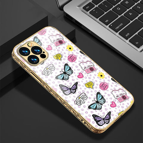 iPhone 11 Pro Cover - Vanilla Dream Series - Premium Electroplated Infinity Ultra Shine Glass Soft Silicon Borders Case
