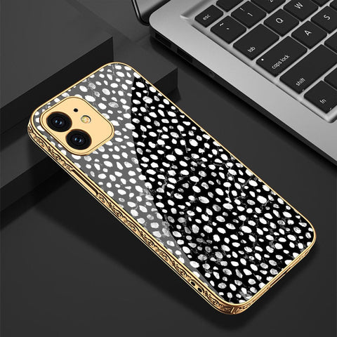 iPhone 12 Cover - Vanilla Dream Series - Premium Electroplated Infinity Ultra Shine Glass Soft Silicon Borders Case