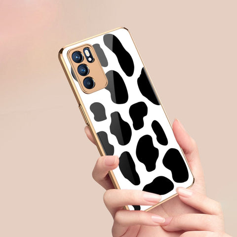 Oppo Reno 6 Pro 5G Cover - Vanilla Dream Series - Premium Electroplated Infinity Ultra Shine Glass Soft Silicon Borders Case