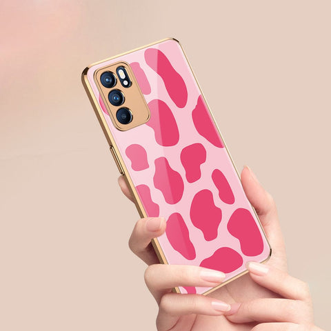 Oppo Reno 6 Pro 5G Cover - Vanilla Dream Series - Premium Electroplated Infinity Ultra Shine Glass Soft Silicon Borders Case