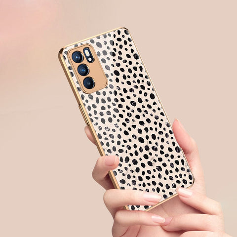 Oppo Reno 6 Pro 5G Cover - Vanilla Dream Series - Premium Electroplated Infinity Ultra Shine Glass Soft Silicon Borders Case