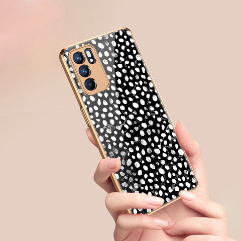 Oppo Reno 6 Pro 5G Cover - Vanilla Dream Series - Premium Electroplated Infinity Ultra Shine Glass Soft Silicon Borders Case