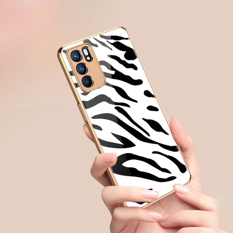 Oppo Reno 6 Pro 5G Cover - Vanilla Dream Series - Premium Electroplated Infinity Ultra Shine Glass Soft Silicon Borders Case