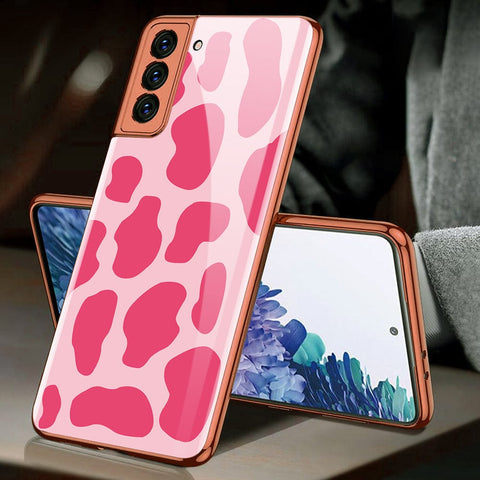 Samsung Galaxy S21 Plus 5G Cover - Vanilla Dream Series - Premium Electroplated Infinity Ultra Shine Glass Soft Silicon Borders Case