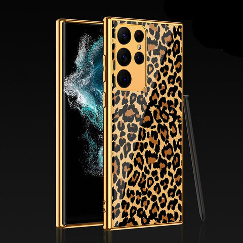 Samsung Galaxy S22 Ultra 5G Cover - Vanilla Dream Series - Premium Electroplated Infinity Ultra Shine Glass Soft Silicon Borders Case