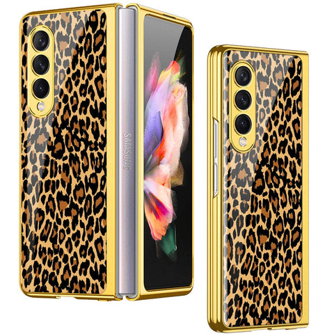 Samsung Galaxy Z Fold 4 5G Cover - Vanilla Dream Series - Premium Electroplated Infinity Ultra Shine Glass Soft Silicon Borders Case