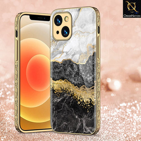 iPhone 13 Cover - Colorful Marble Series - HQ Ultra Shine Premium Infinity Glass Soft Silicon Borders Case