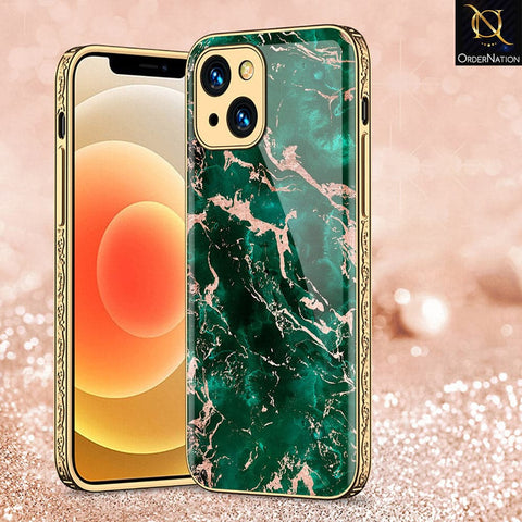 iPhone 13 Cover - Colorful Marble Series - HQ Ultra Shine Premium Infinity Glass Soft Silicon Borders Case