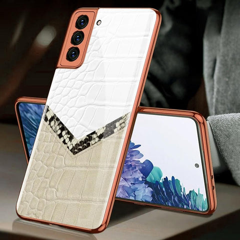 Samsung Galaxy S21 Plus 5G Cover - Skin Series - Premium Electroplated Infinity Ultra Shine Glass Soft Silicon Borders Case