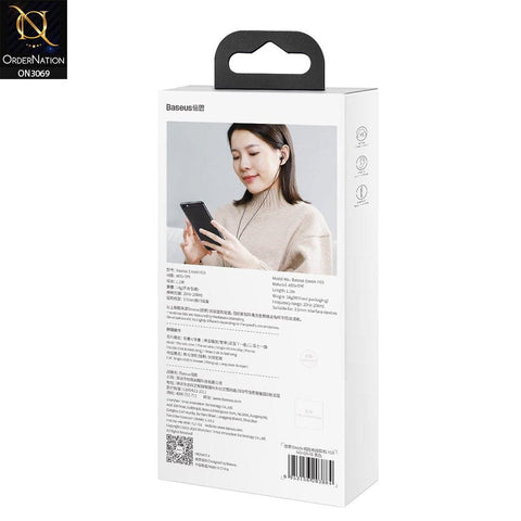Dark Blue - Baseus Encok 3.5mm Wired Handsfree H19