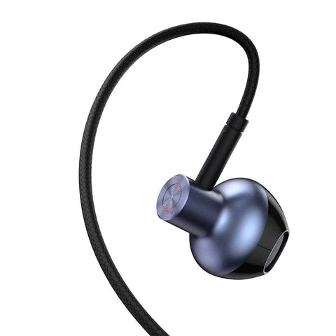 Dark Blue - Baseus Encok 3.5mm Wired Handsfree H19