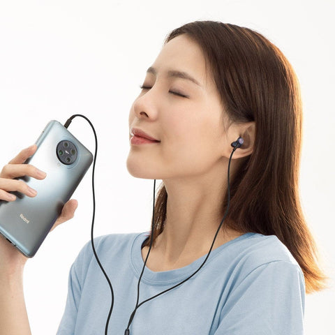 Dark Blue - Baseus Encok 3.5mm Wired Handsfree H19