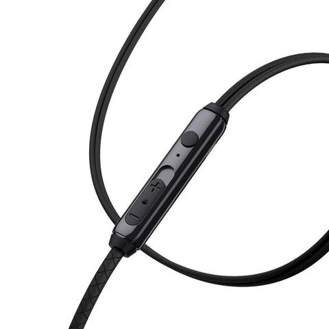 Black - Baseus Encok 3.5mm Wired Handsfree H19