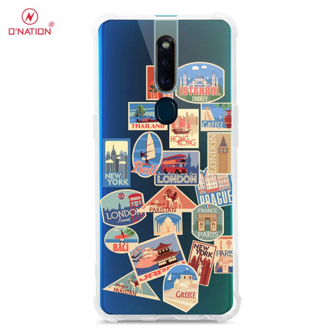 Oppo F11 Pro Cover - Personalised Boarding Pass Ticket Series - 5 Designs - Clear Phone Case - Soft Silicon Borders