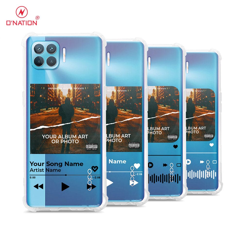 Oppo F17 Pro Cover - Personalised Album Art Series - 4 Designs - Clear Phone Case - Soft Silicon Borders