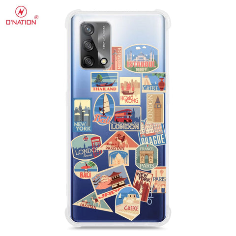 Oppo Reno 6 Lite Cover - Personalised Boarding Pass Ticket Series - 5 Designs - Clear Phone Case - Soft Silicon Borders