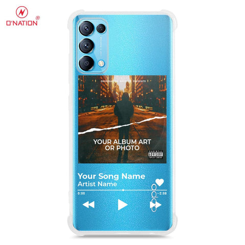 Oppo Find X3 Lite Cover - Personalised Album Art Series - 4 Designs - Clear Phone Case - Soft Silicon Borders