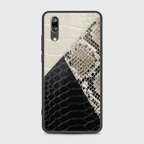 Huawei P20 Cover - Printed Skins Series - HQ Ultra Shine Premium Infinity Glass Soft Silicon Borders Case