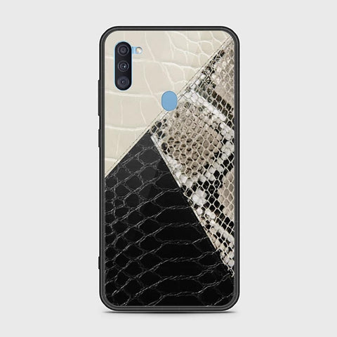 Samsung Galaxy M11 Cover - Printed Skins Series - HQ Ultra Shine Premium Infinity Glass Soft Silicon Borders Case