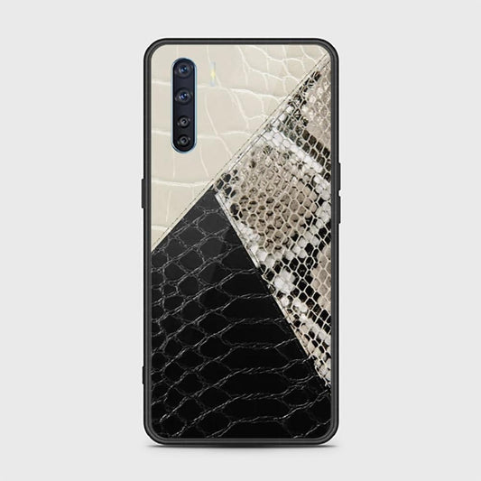 Oppo A91 Cover - Printed Skins Series - HQ Ultra Shine Premium Infinity Glass Soft Silicon Borders Case