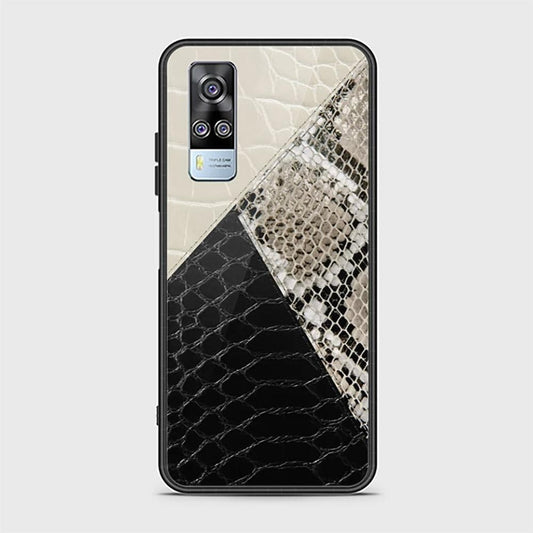 Vivo Y51s Cover - Printed Skins Series - HQ Ultra Shine Premium Infinity Glass Soft Silicon Borders Case