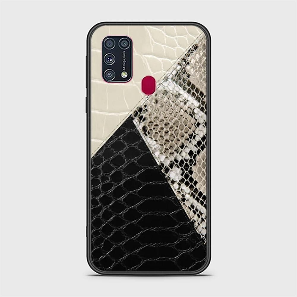 Samsung Galaxy M31 Cover - Printed Skins Series - HQ Ultra Shine Premium Infinity Glass Soft Silicon Borders Case