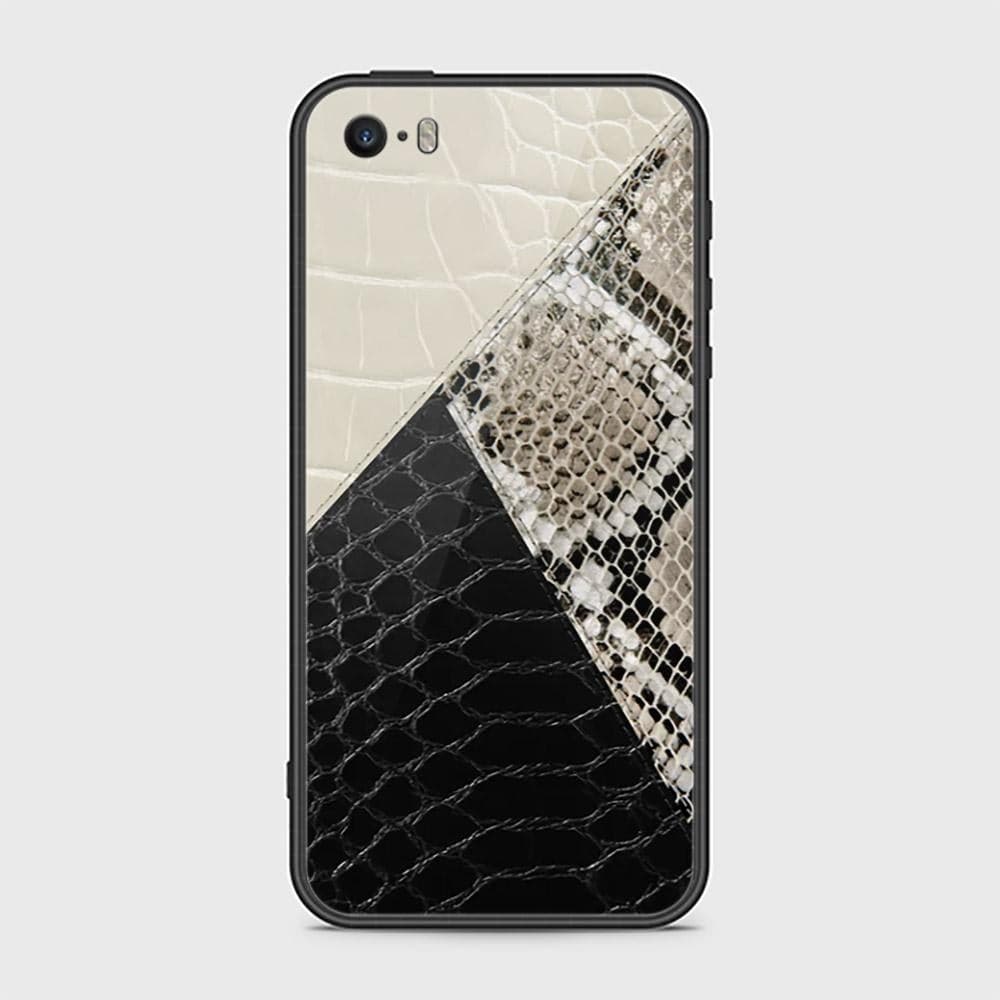 iPhone SE Cover - Printed Skins Series - HQ Ultra Shine Premium Infinity Glass Soft Silicon Borders Case