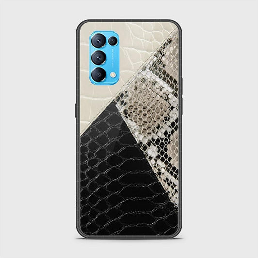 Oppo Find X3 Lite Cover - Printed Skins Series - HQ Ultra Shine Premium Infinity Glass Soft Silicon Borders Case